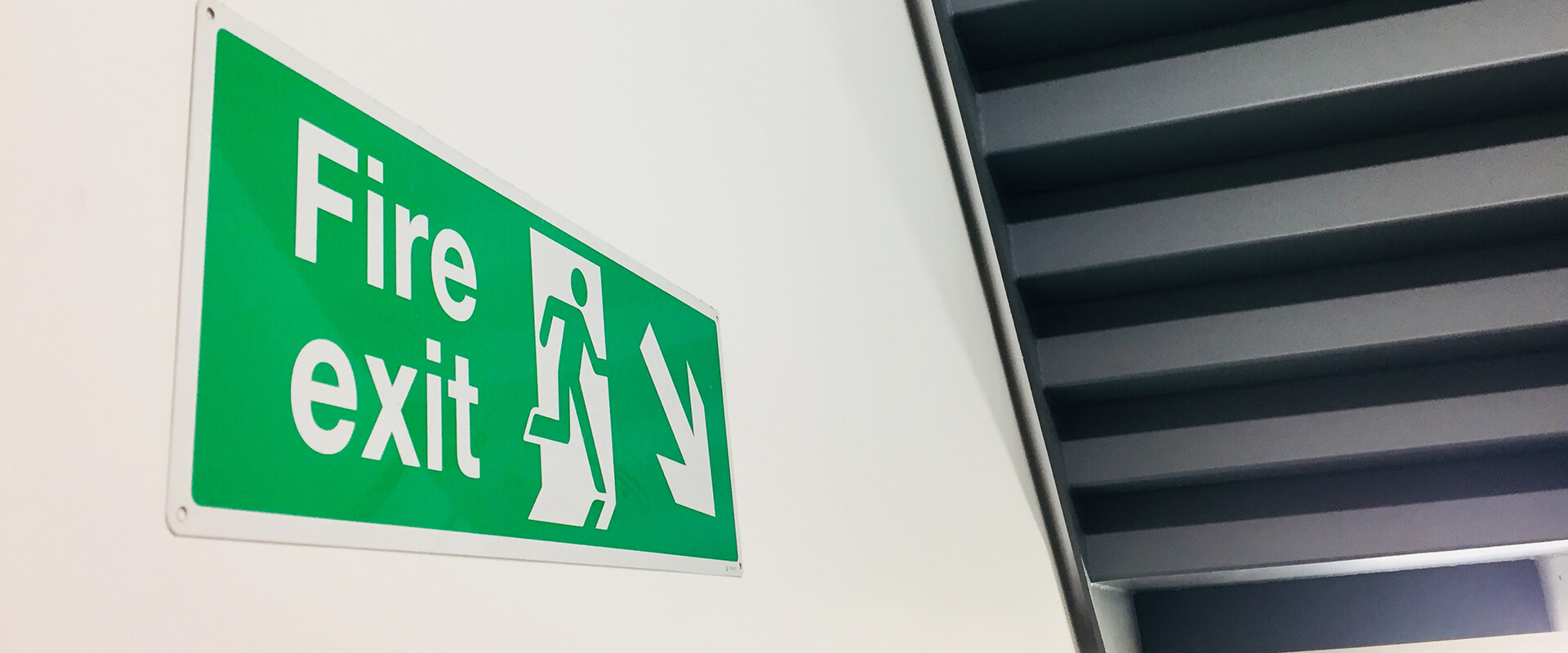 Fire exit sign