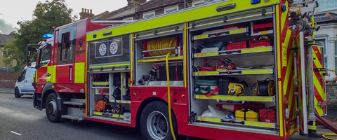 London Fire Brigade truck