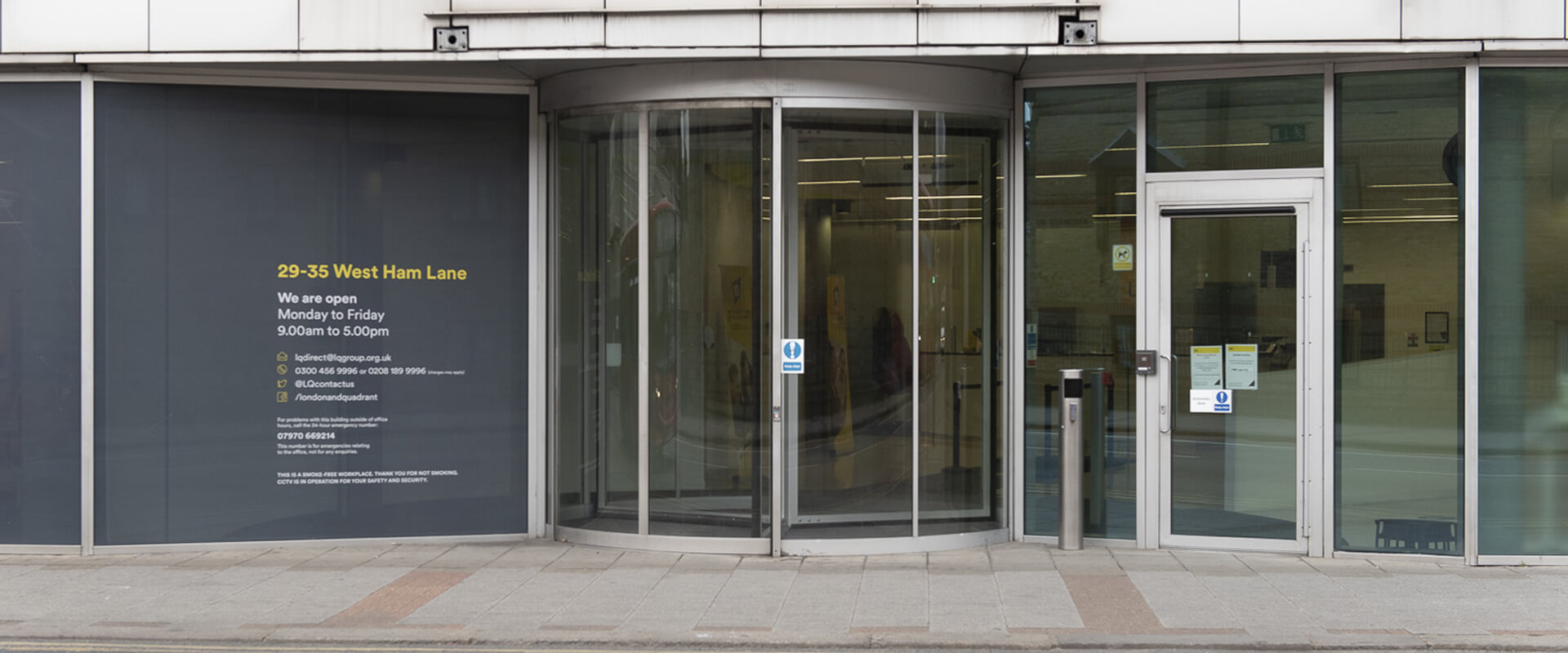 The entrance to L&Q's West Ham Lane office