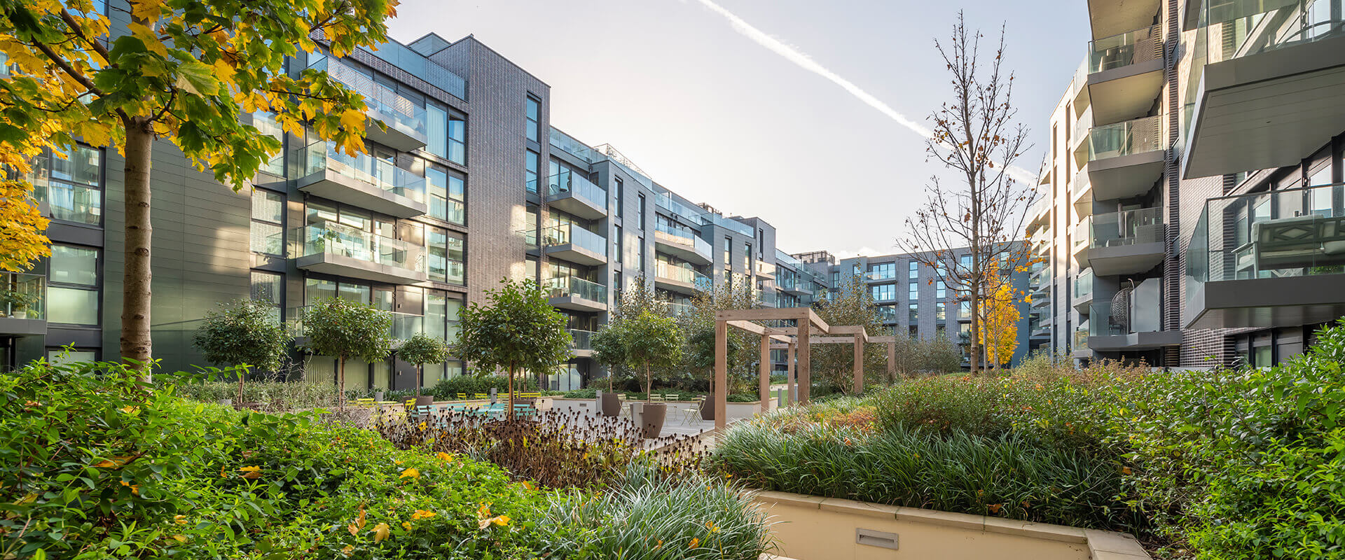 A view of an L&Q estate garden