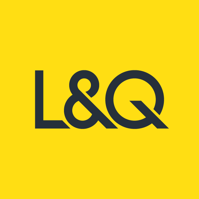 L and q yellow logo