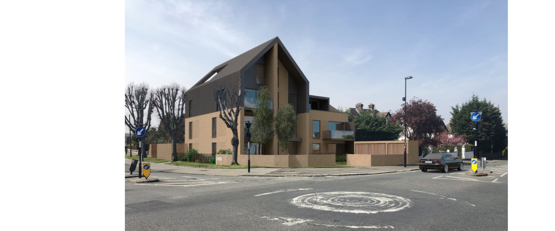 New homes and a roundabout