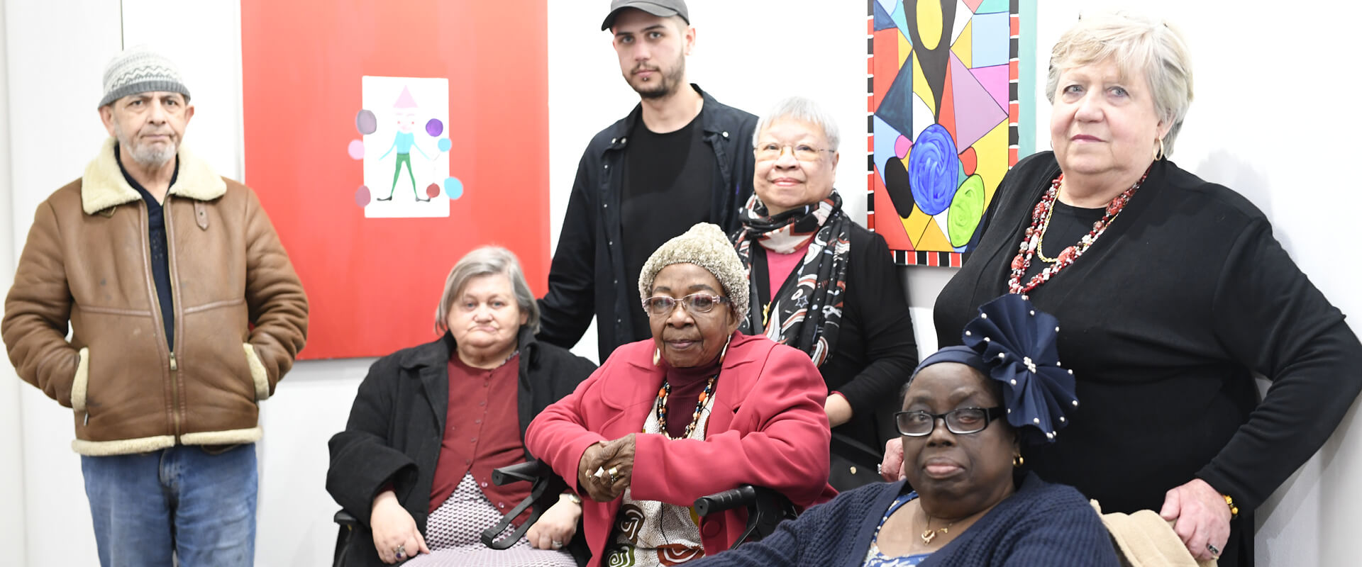 Residents attend art show event