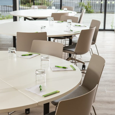 A Limelight conference room for hire with tables