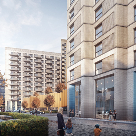 Artistic impression of the redevelopment site in Brentford