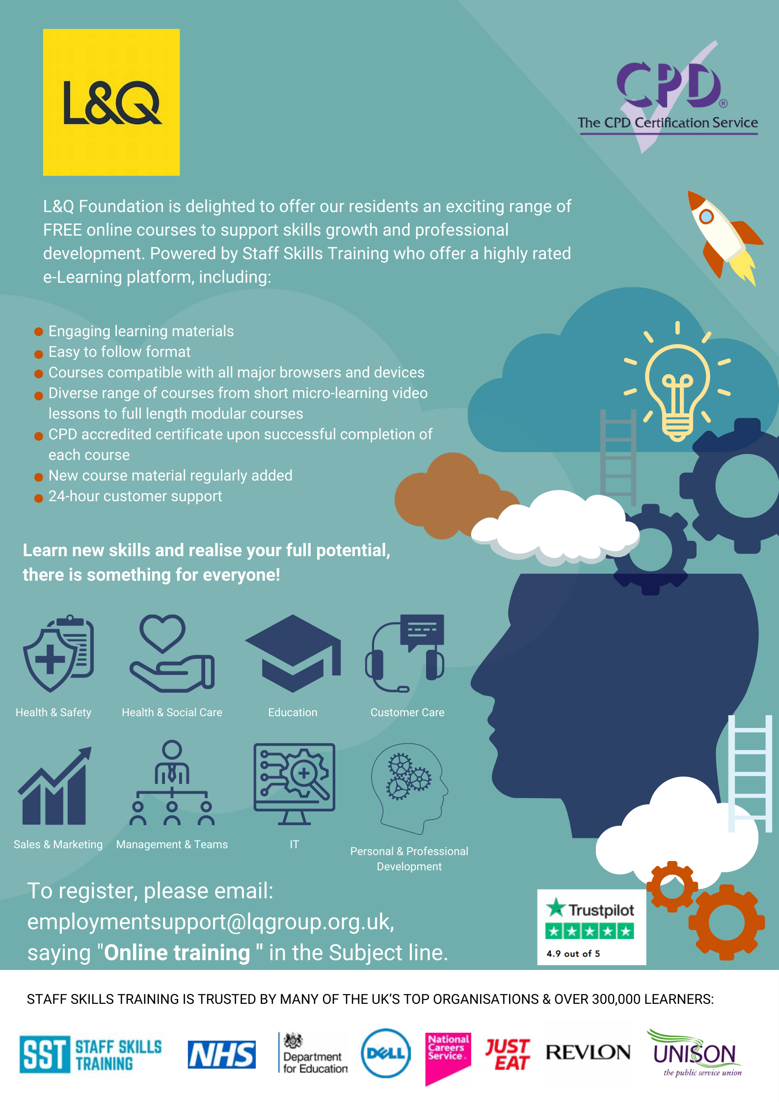 Free online courses poster