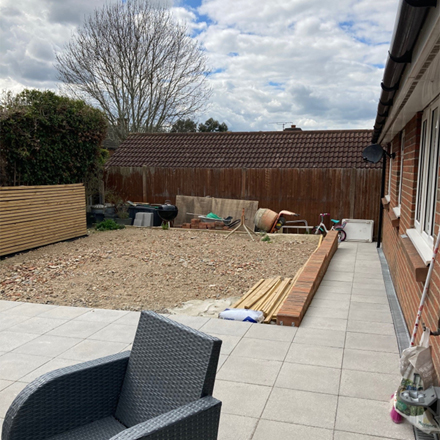 Isabella's garden during the remodelling 