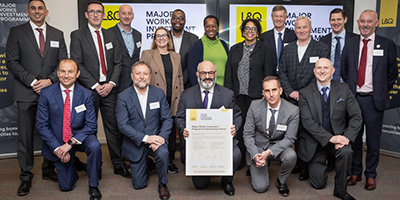 Group image at major works event
