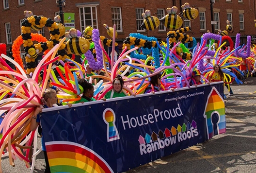 HouseProud parade walkers at Manchester Pride 2023