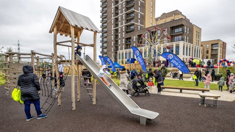 Children playing at the park