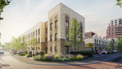 An artistic impression of the next phase of the Beam Park regeneration project in East London. 