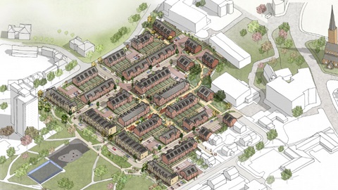 An artistic impression of Bold Street, Trafford