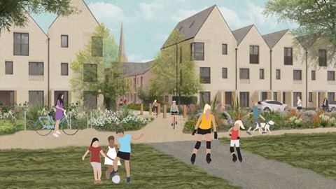 An artistic impression of Bold Street, Trafford
