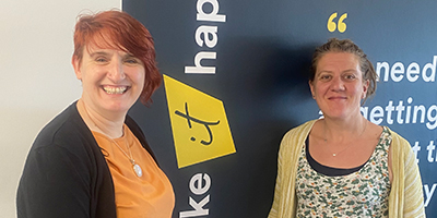 CEO of Calm Connections, Emma Lenihan and Zoe Taylor from L&Q stood next to one another
