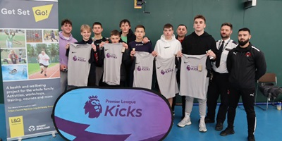 Group photo of mens football team 