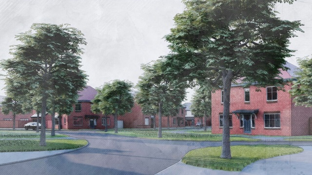 An artistic impression of the Heath Farm development in Partington