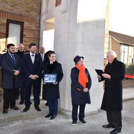 HRH The Duke of Gloucester alongside Fiona Fletcher-Smith