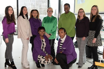 Group photo of Fiona Fletcher-Smith alongside other members of L&Q