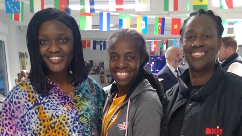 Three women at Lewisham Park Towers diversity event