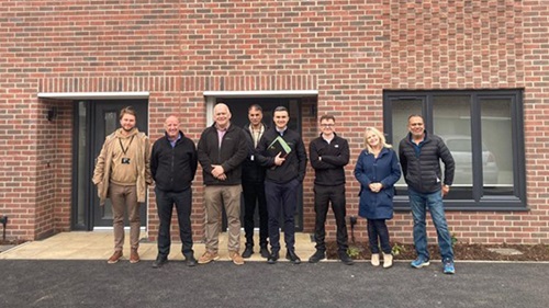 L&Q staff stood in a group outside South Buck home