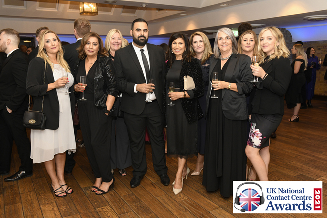 Part of L&Q’s customer service team inside the UK National Contact Centre Awards event