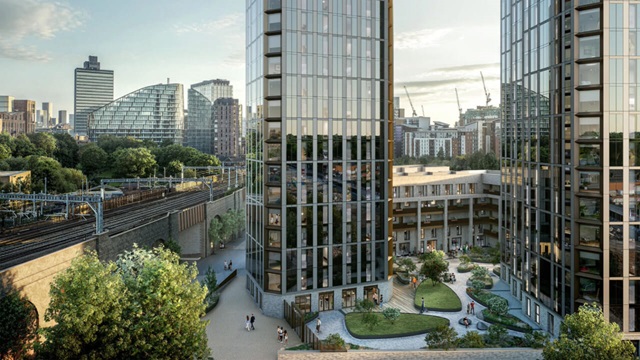 An artistic impression of Victoria Riverside in Manchester city centre
