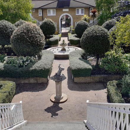 Woodstock Court courtyard garden nature haven