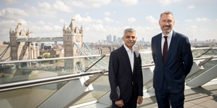 sadiq khan with david montague